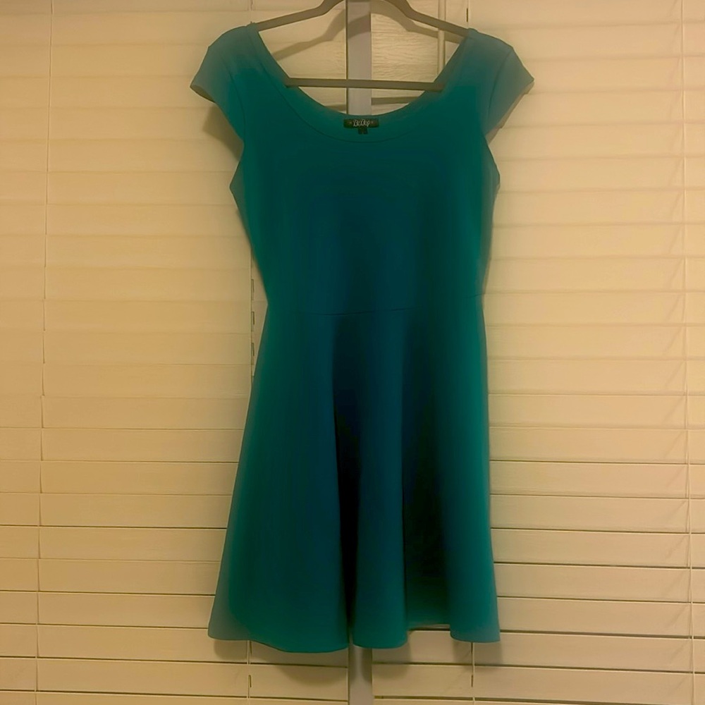 Teal dress size small cute for layering or to be worn alone